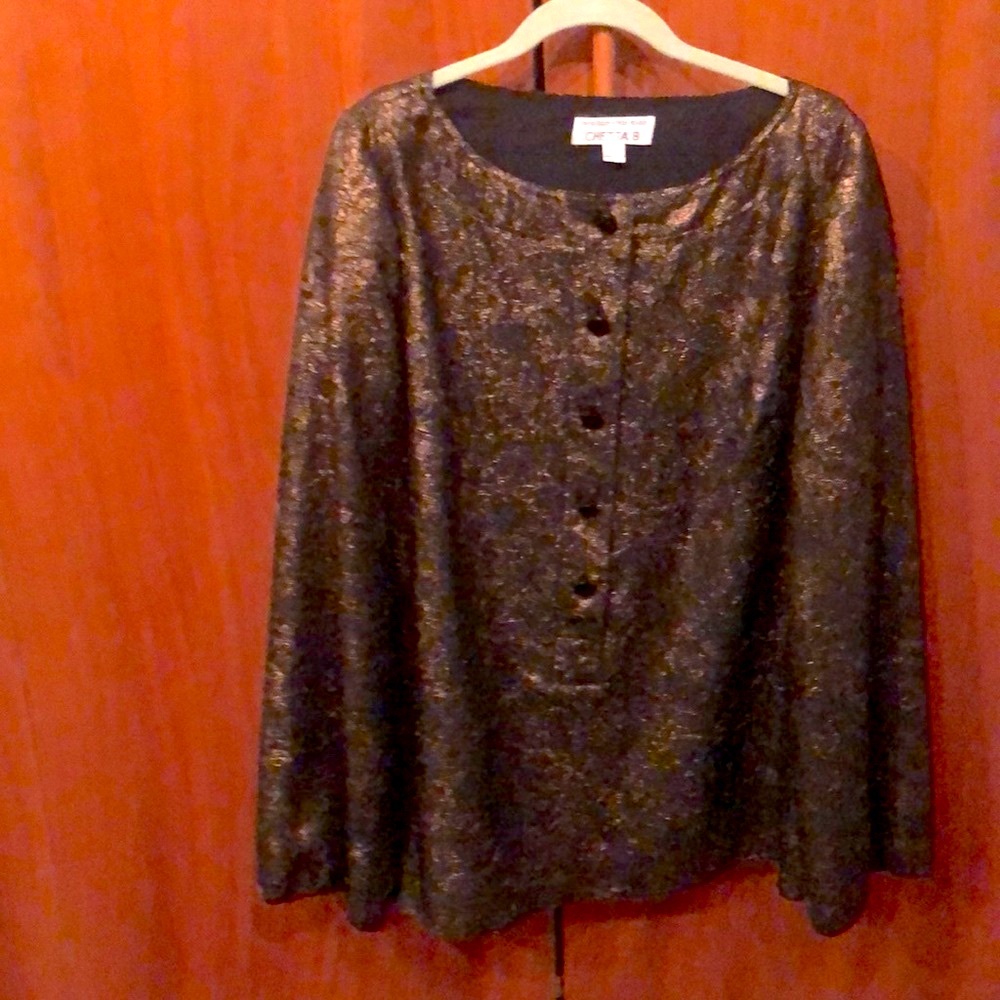 Very dressy tunic blouse gold bronze color